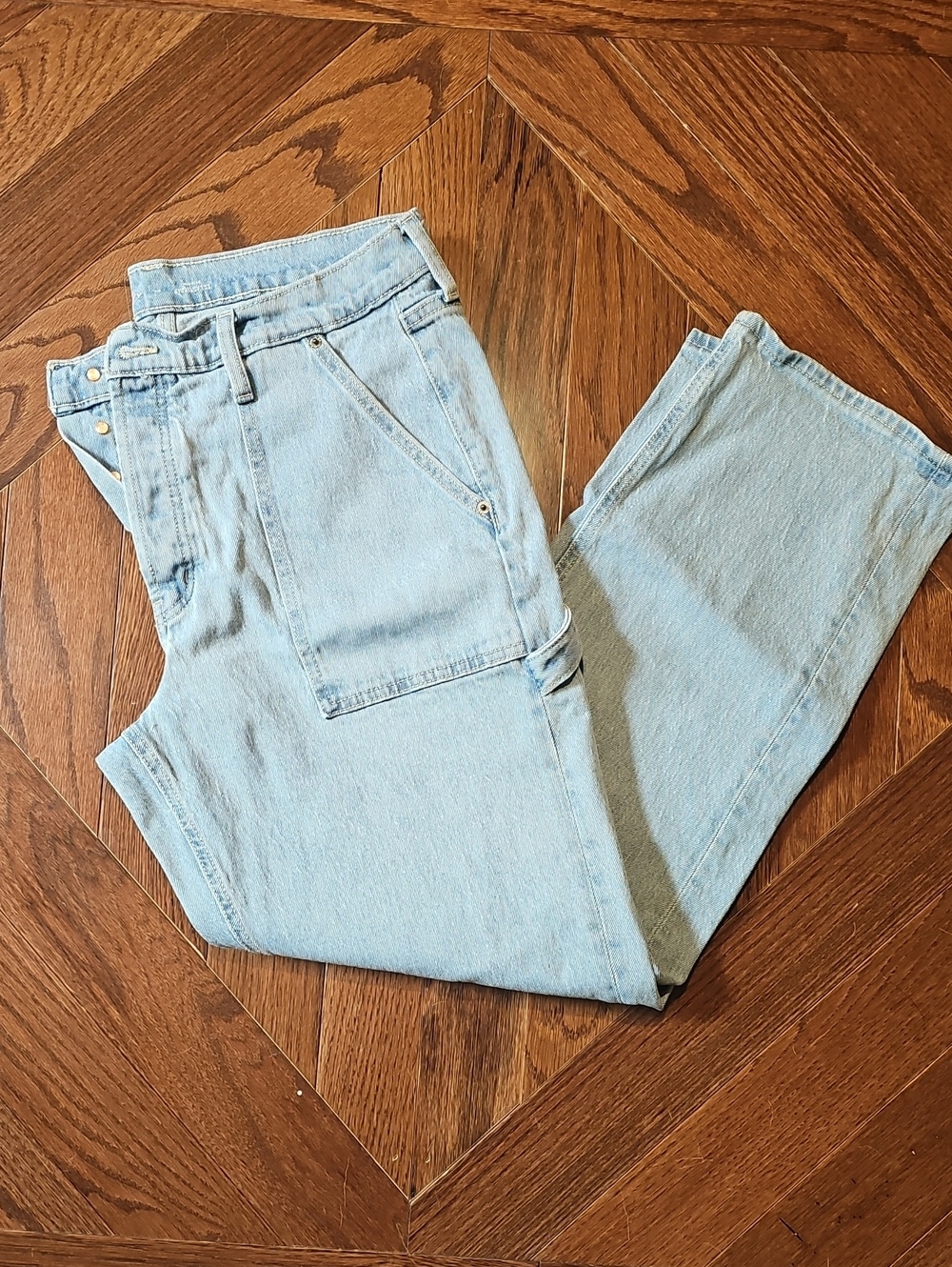 Old Navy Light Blue Boyfriend Carpenter Jeans